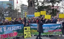 Uzungöl’de HES Projesine Karşı Protesto