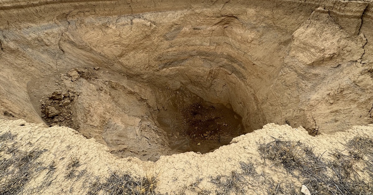 Yöre halkının korkulu rüyası oldu! Her geçen gün büyüyor