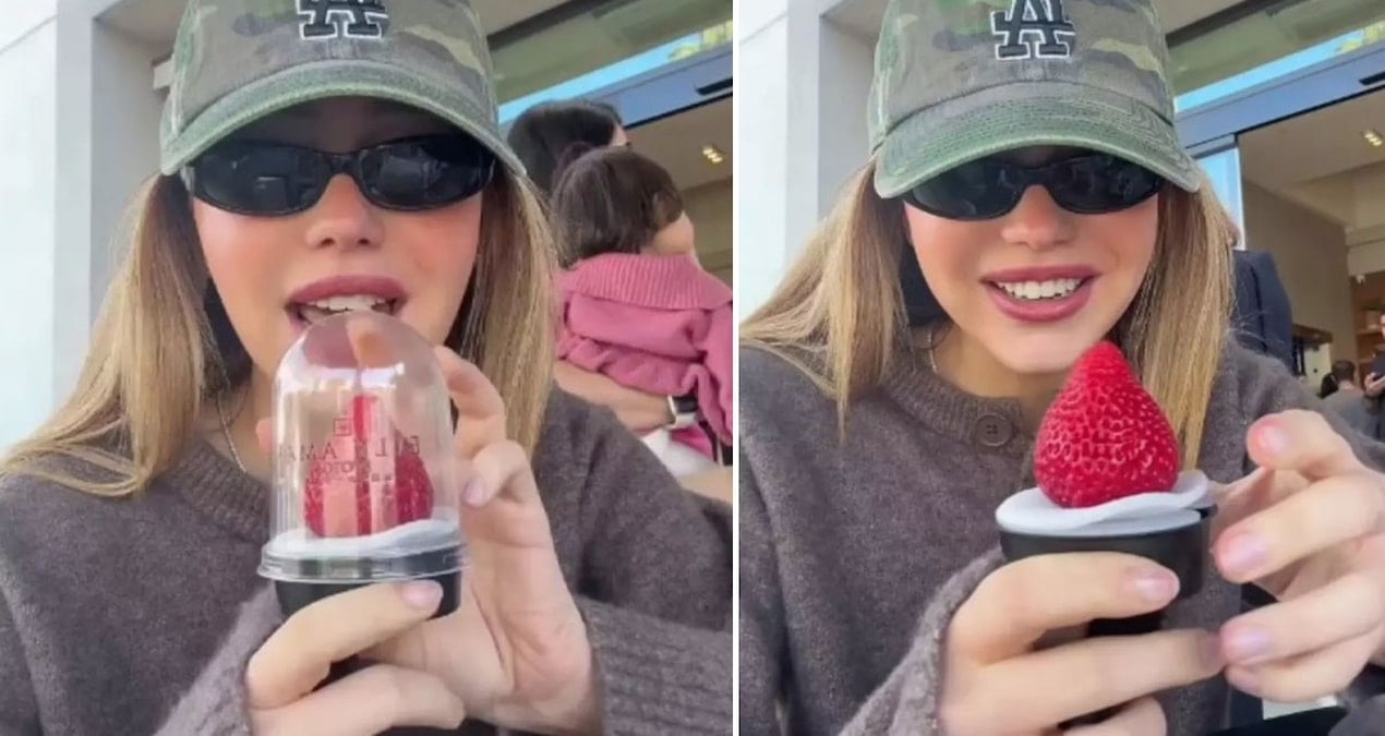 Tanesine 700 TL ödediği çileği paylaştı: 10 milyon izlenmeye ulaştı